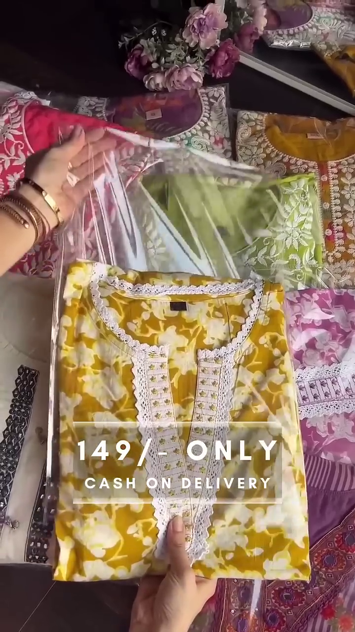 Hand Block Printed Embroidered Kurta Set