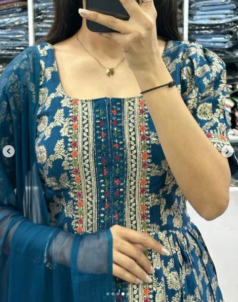 Beautiful New Designer Top Sharara With Dupatta - Image 2