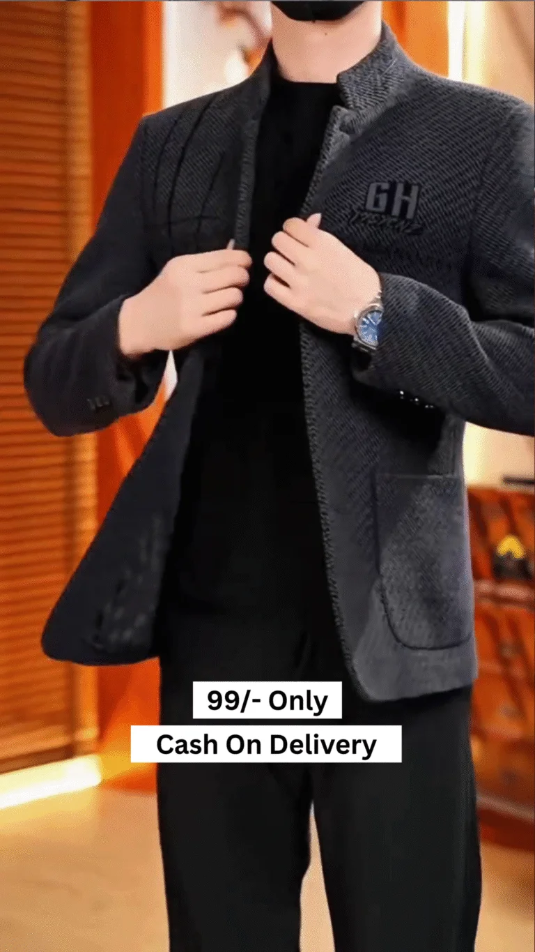 Men’s Puffer Jacket Thickened Winter Coat Warm Stand Collar Color Block Zip Up Jacket Ski Bubble Coat - Image 6