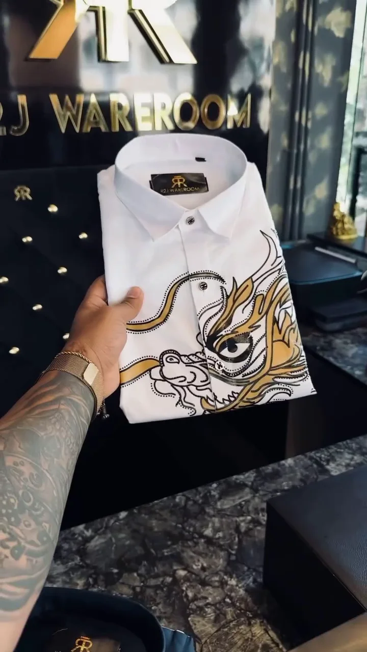 Ornate Embellished Dress Shirt - Image 6