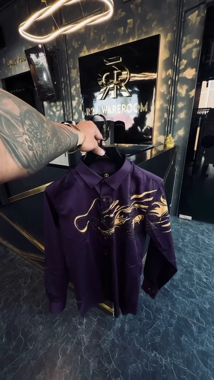 Ornate Embellished Dress Shirt - Image 7