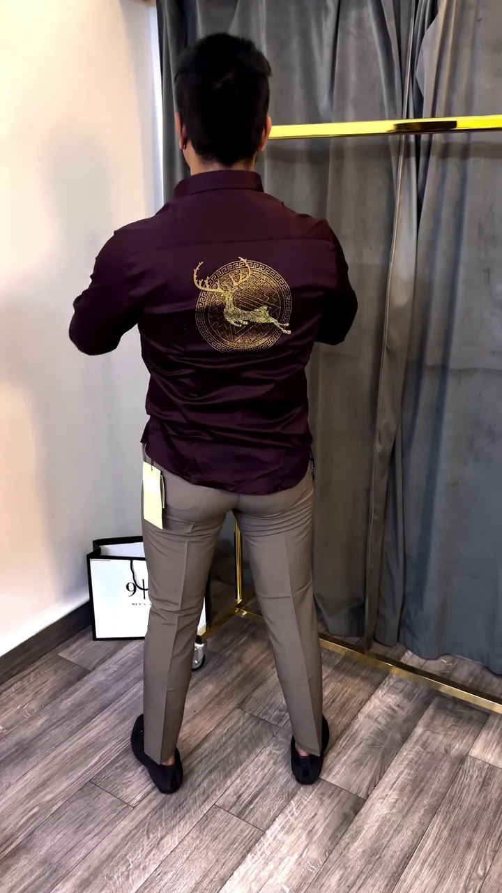 Men’s Luxury Printed Statement Shirt - Image 2