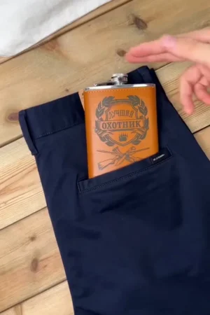 Men’s Navy Blue Slim-Fit Stretch Chino Pants