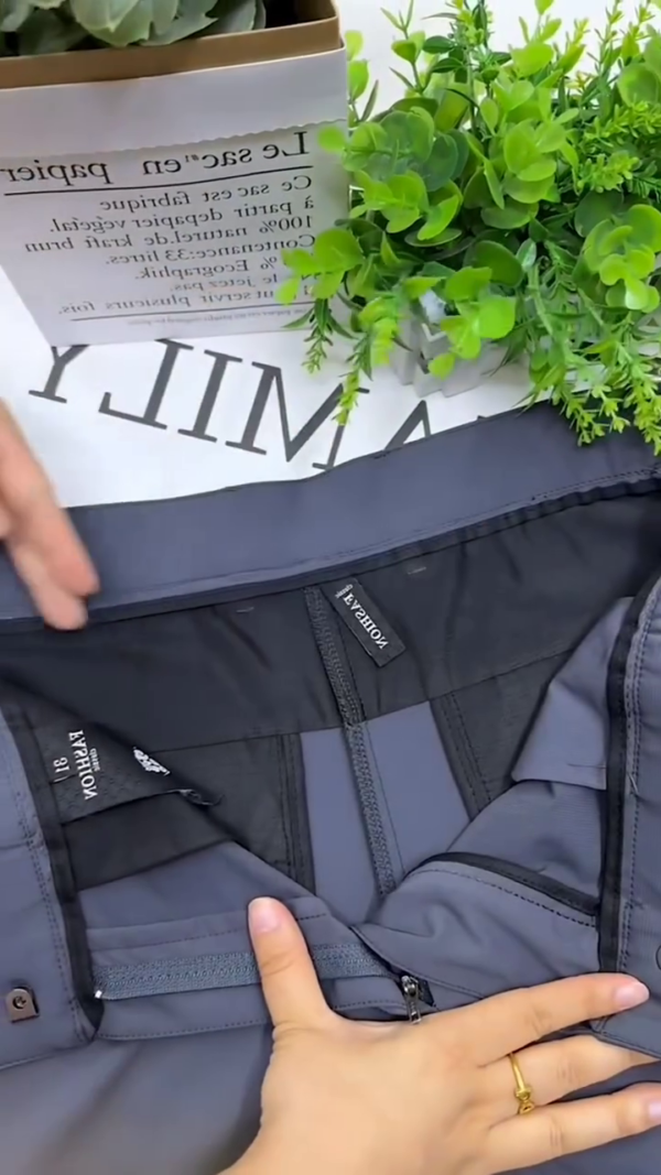 Premium Convertible Cargo Hiking Pants, Elastic Waist, Quick-Dry Fabric, Perfect for Trekking, Gym, Outdoor Activities ✨ - Image 3