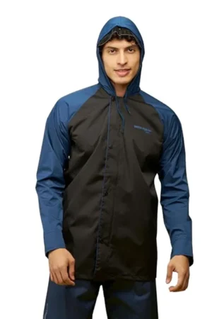 Midnight Black & Green Rainwear Set