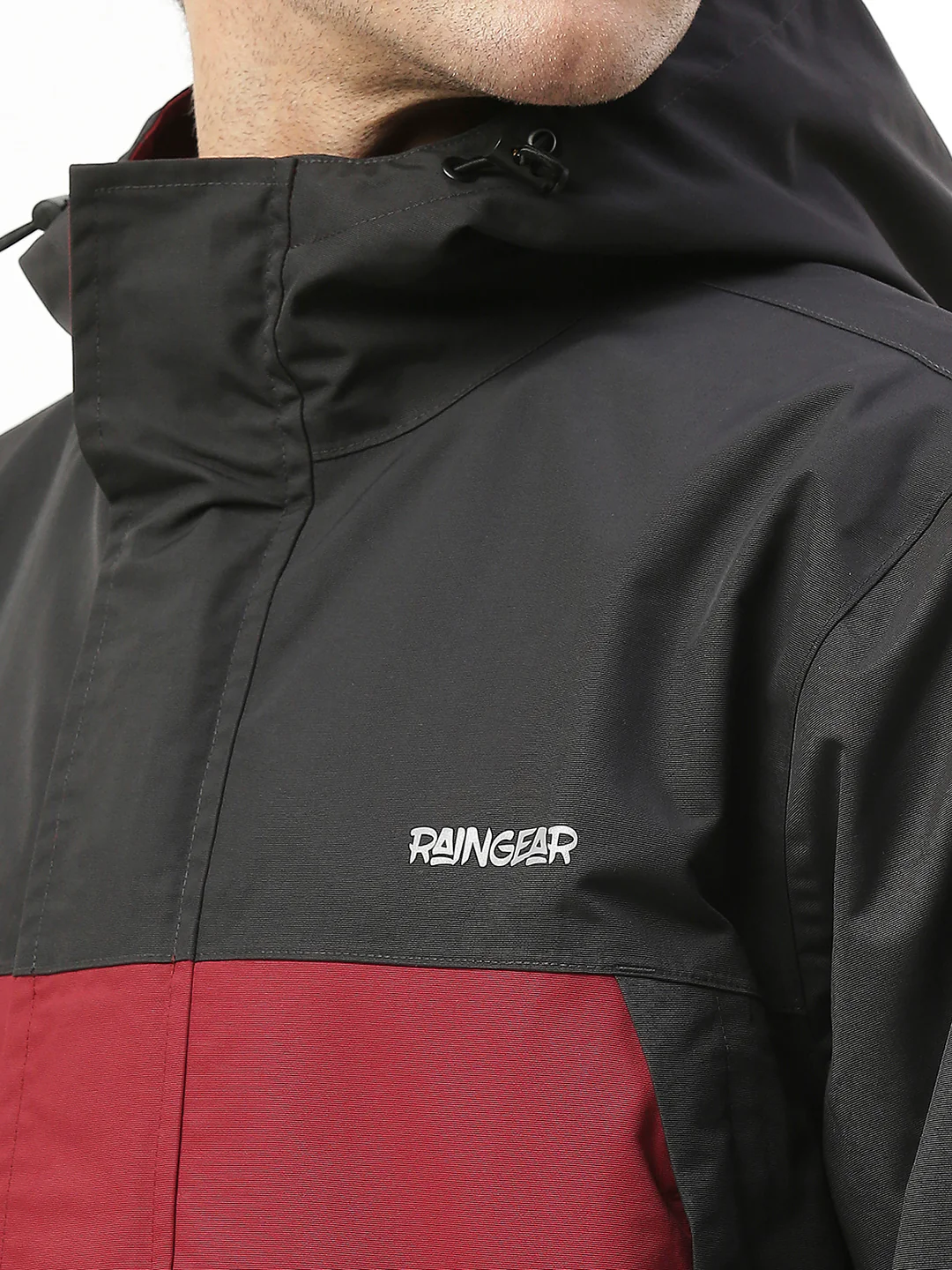 StormGuard Black Red Men’s Rain Jacket - Image 4