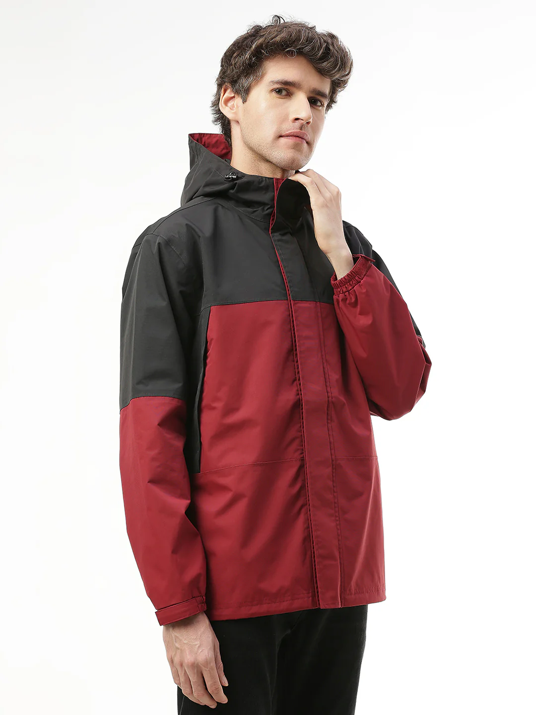 StormGuard Black Red Men’s Rain Jacket - Image 6