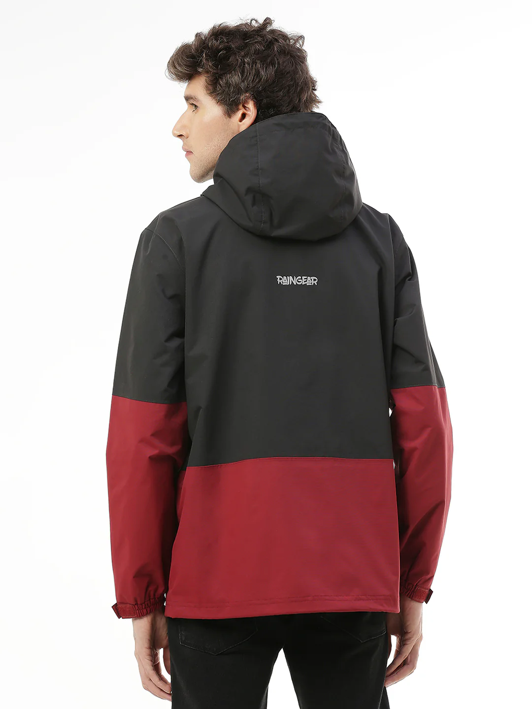 StormGuard Black Red Men’s Rain Jacket - Image 7