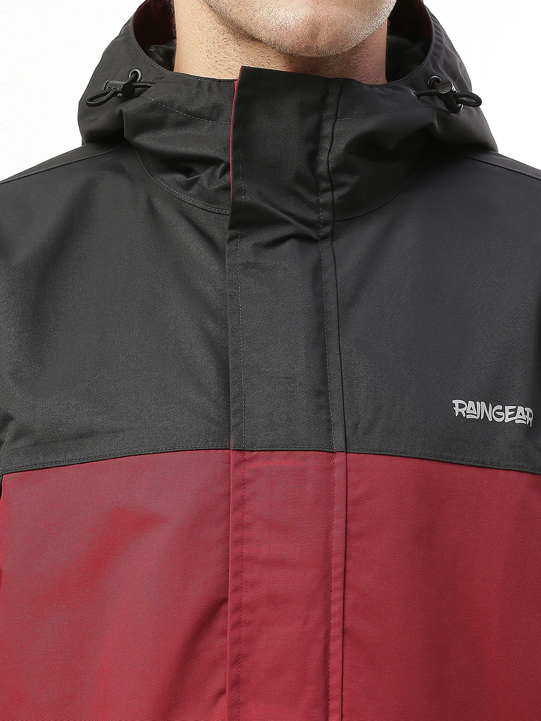 StormGuard Black Red Men’s Rain Jacket - Image 8