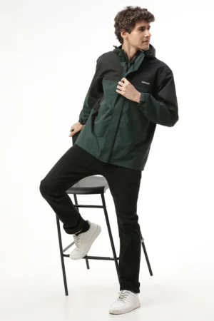 StormGuard Black Green Men’s Rain Jacket