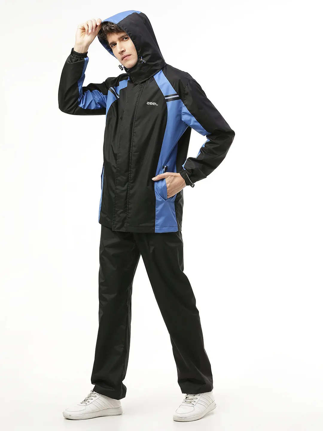 Go Hike Black & Blue Rainsuit - Image 2