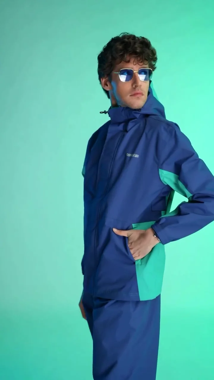 StormGuard Blue & Green Men’s Rain Suit - Image 3