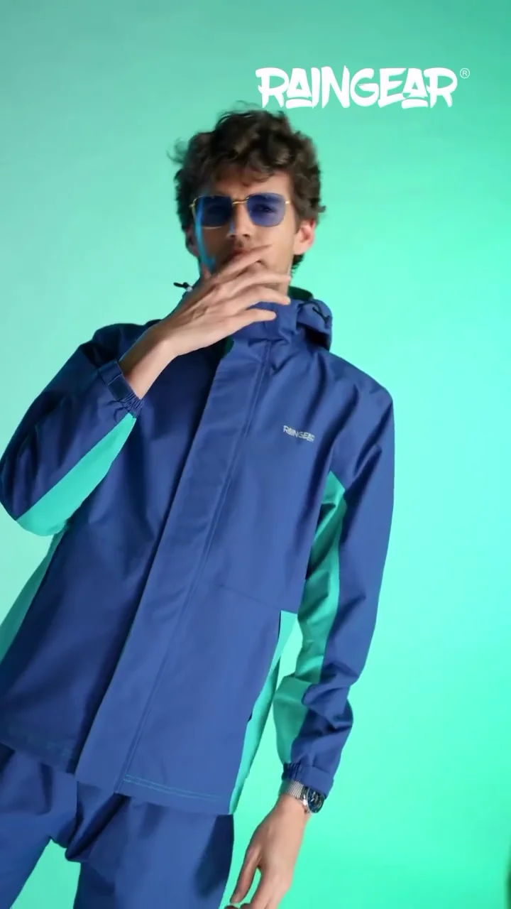 StormGuard Blue & Green Men’s Rain Suit