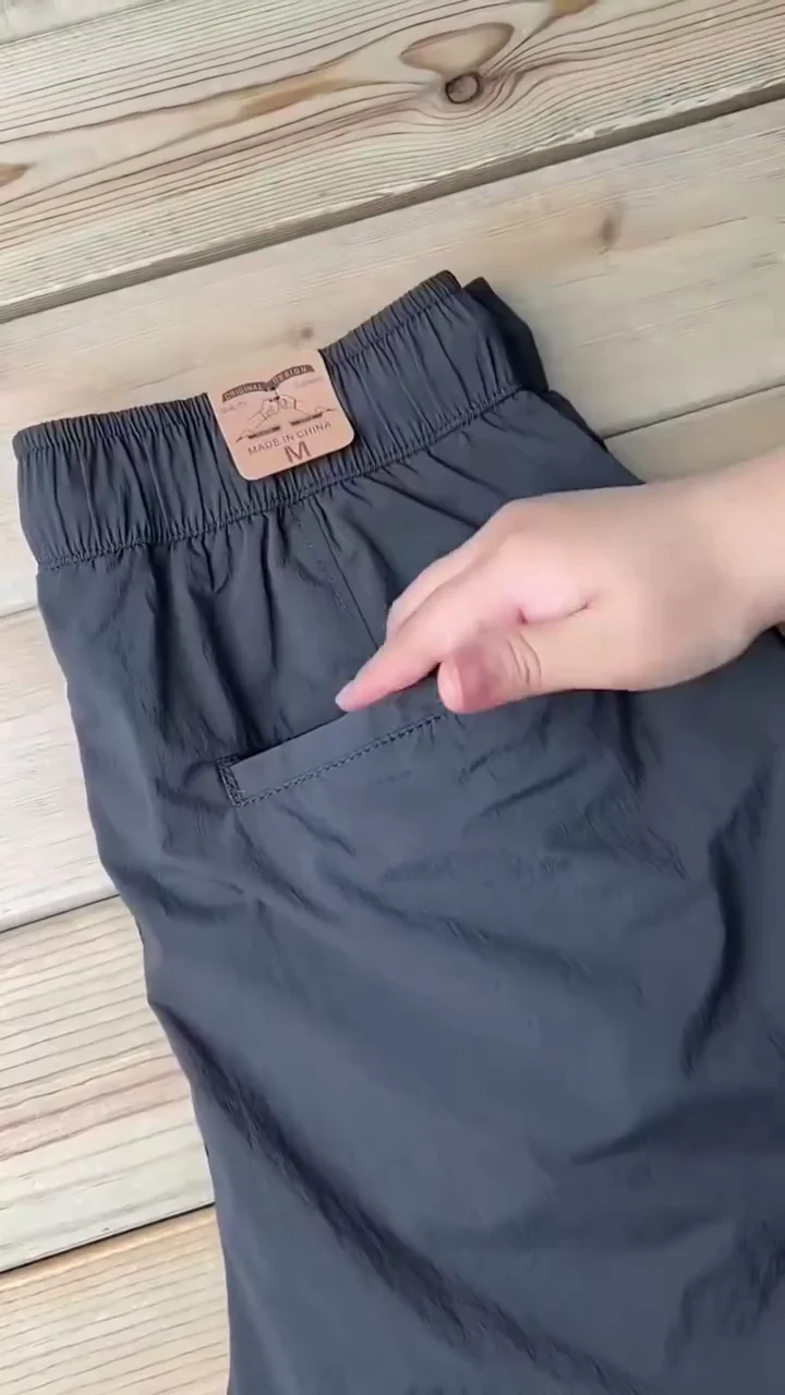 Men’s Black Elastic Waist Smart Casual Stretch Trousers ★ - Image 4