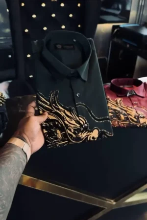 Men’s Designer Printed Formal Shirt ★