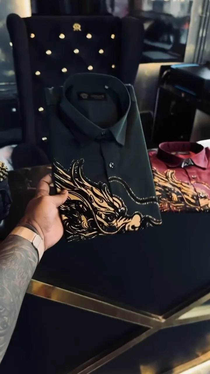 Men’s Designer Printed Formal Shirt ★