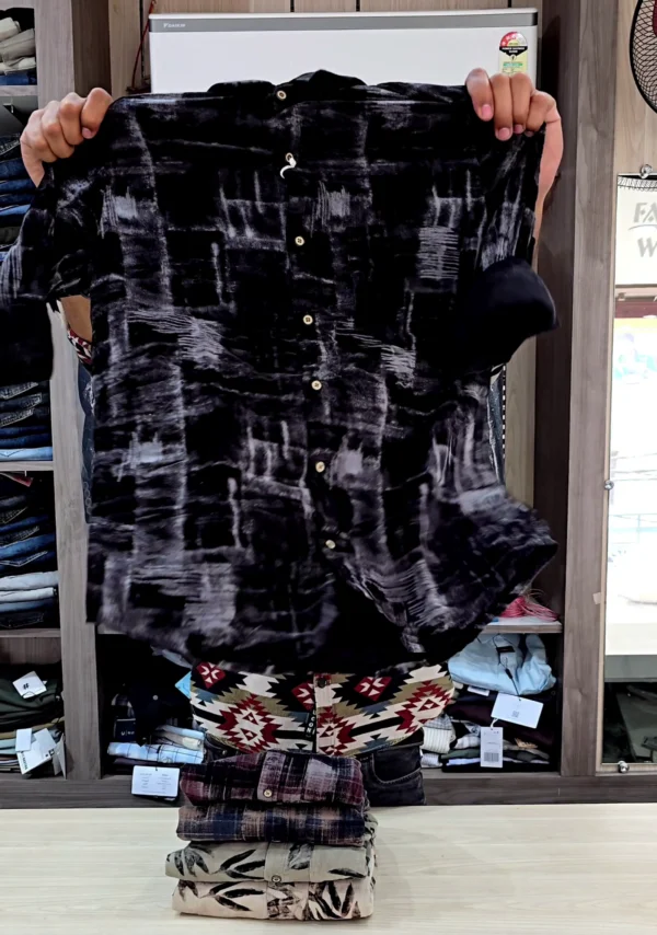 Boxy Fit Tie-Dye Printed Lyocell Shirt for Men ★ - Image 2