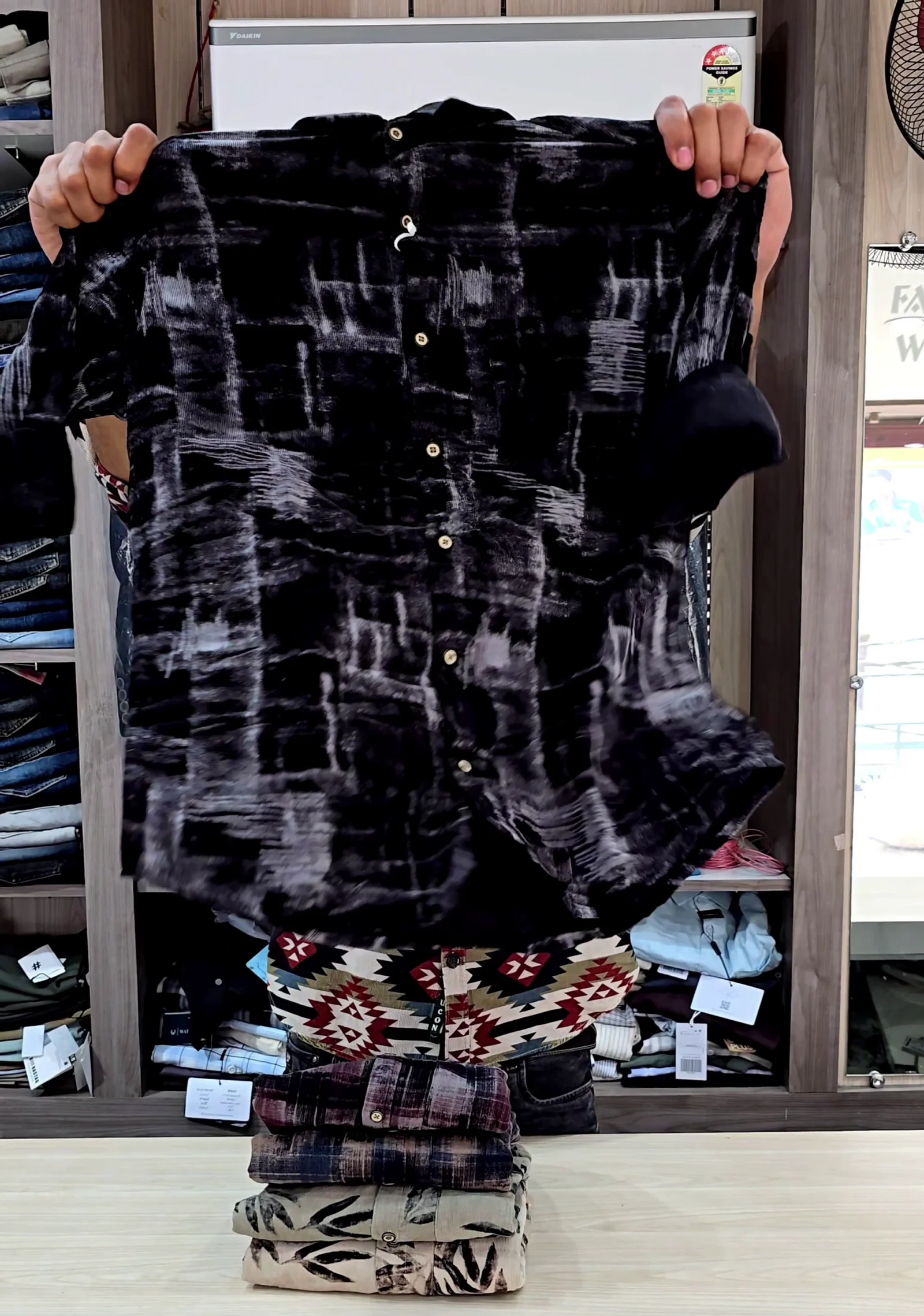 Boxy Fit Tie-Dye Printed Lyocell Shirt for Men ★