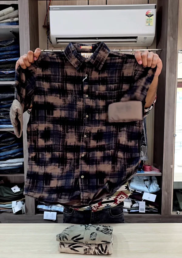 Boxy Fit Tie-Dye Printed Lyocell Shirt for Men ★ - Image 4