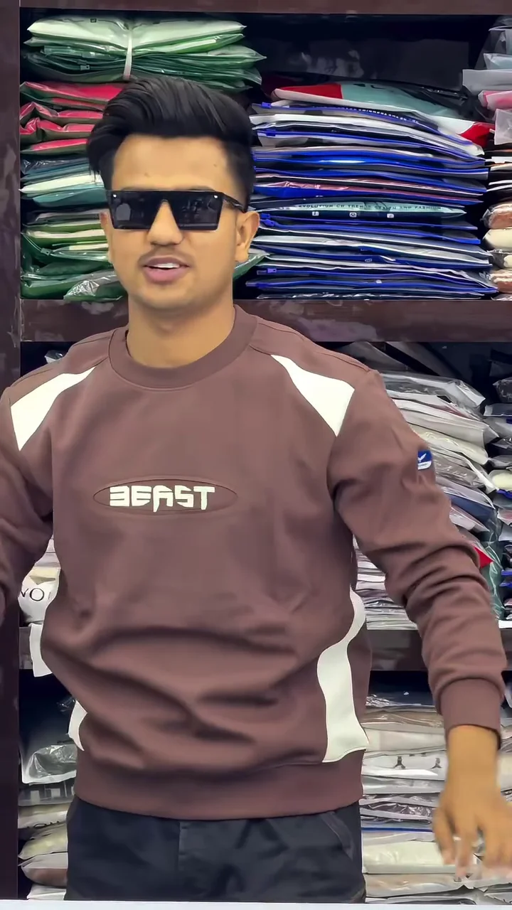 Men Striped Relaxed Fit Sweatshirt ★ - Image 5