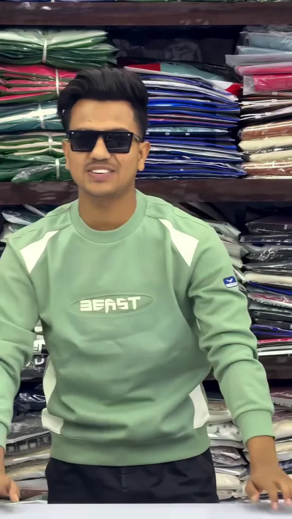 Men Striped Relaxed Fit Sweatshirt ★ - Image 4