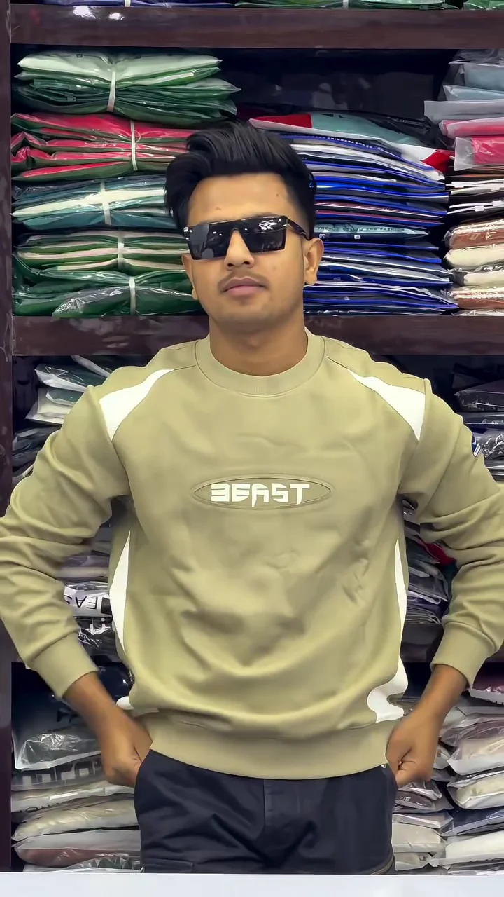 Men Striped Relaxed Fit Sweatshirt ★ - Image 3
