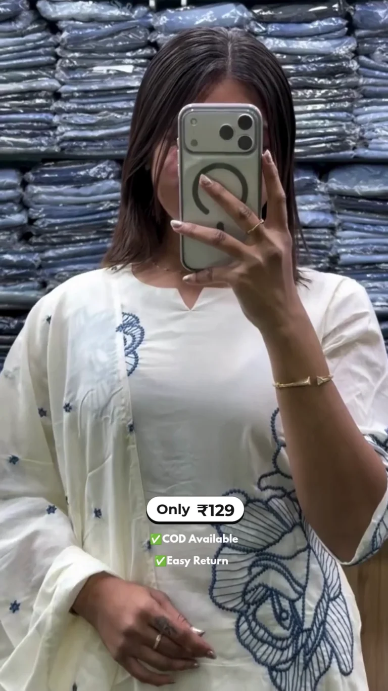 Stylish Women’s Long Round Kurti with Delicate - Image 3
