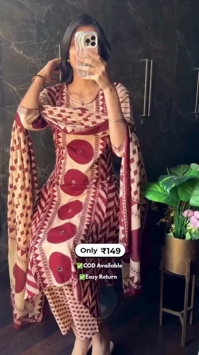 Women’s Cotton Kurti with Pant Set - Image 4