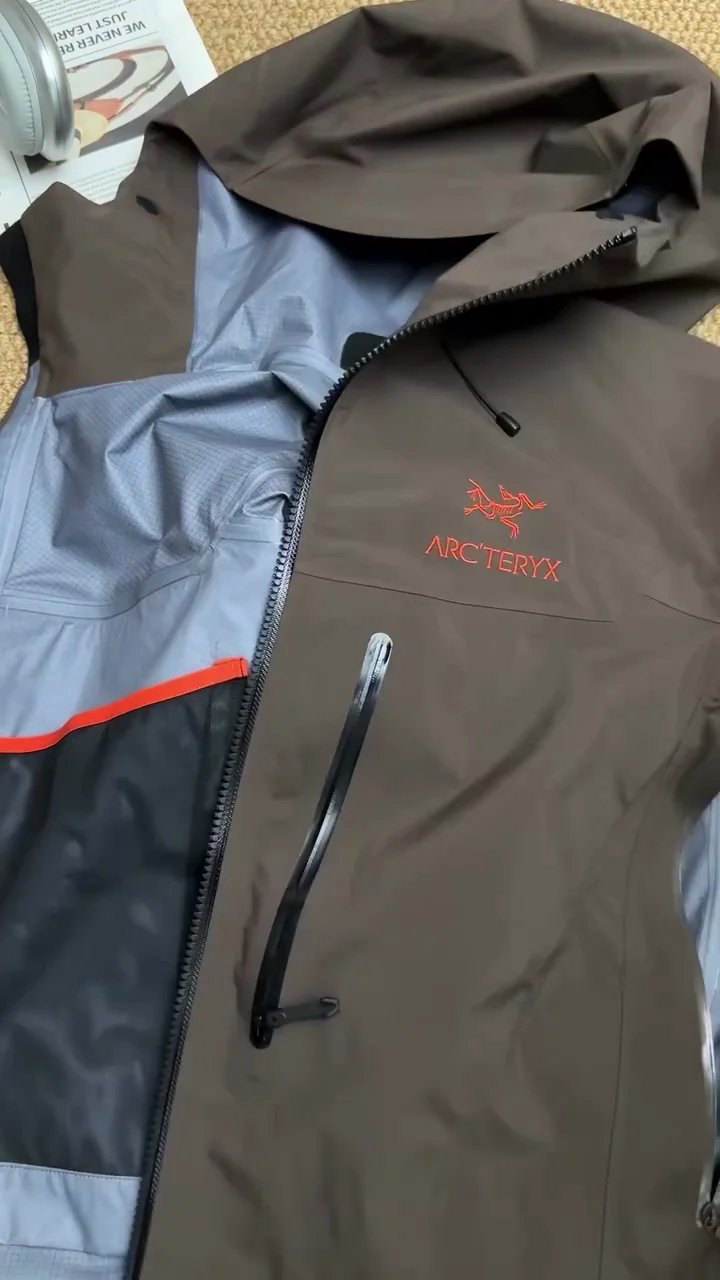 Chocolate Brown Waterproof Hooded Adventure Shell Jacket - Image 2