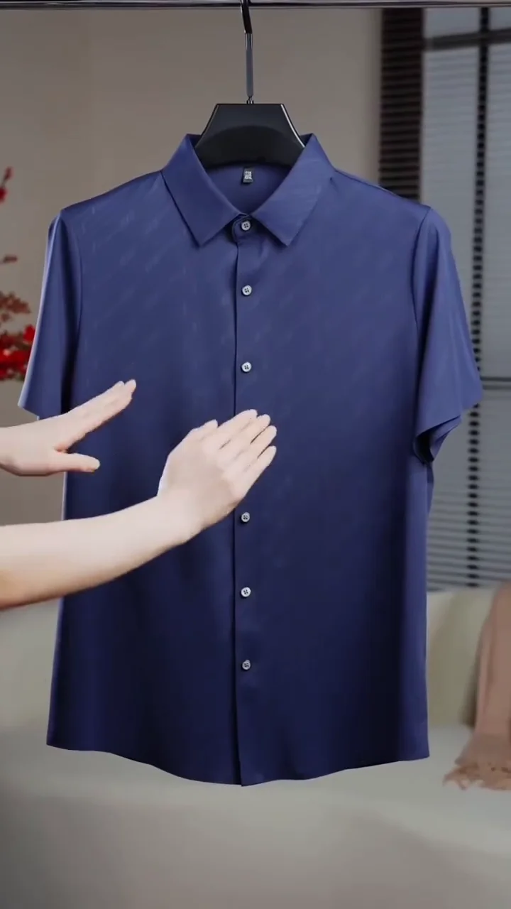 Men Navy Blue Slim Fit Casual Shirt