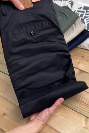 Men’s Slim Fit Regular Cotton Casual Trousers